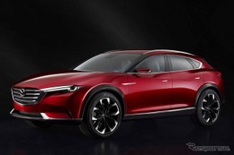 マツダの新型SUV、最新スクープ…「CX-4」のエンブレムが見えた 画像