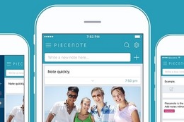 テキストや写真をすぐに残せるノートアプリ「Piecenote」期間限定で無料 画像