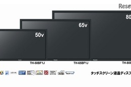 パナソニック、簡単操作のタッチパネル液晶ディスプレイ発表 画像