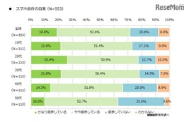 「スマホ依存」7割以上が自覚…デジタルデトックス実践わずか1.8％ 画像