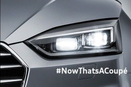 アウディ A5 クーペ 新型、LEDライトが光った 画像