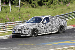 BMW3シリーズ次世代型、厳重カモフラージュでニュル高速テストに現れる！ 画像