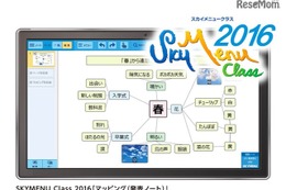 文教市場向け、タブレット学習支援ソフト「SKYMENU Class2016」 画像