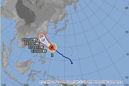 【台風1号】猛烈な勢力で沖縄に7/7接近 画像