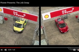 F1ベッテル、救急車でタイムアタック…670馬力のフェラーリに勝てるか?!［動画］ 画像