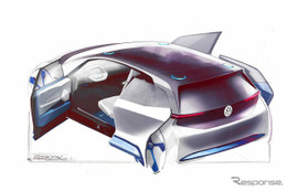 【パリモーターショー16】VWのEVコンセプト、スライドドアが見えた 画像