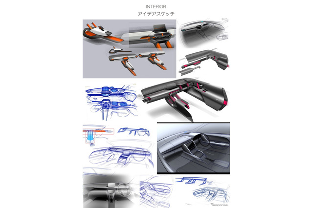 ダイハツ ロッキー インテリアアイディアスケッチ案