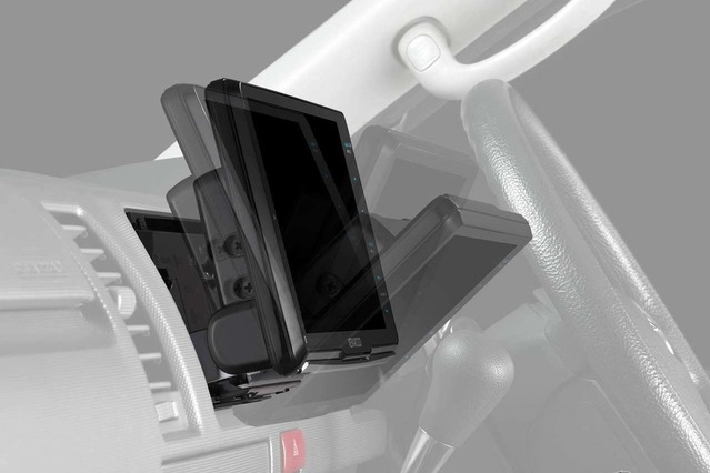 走行中も安定しているフローティング機構