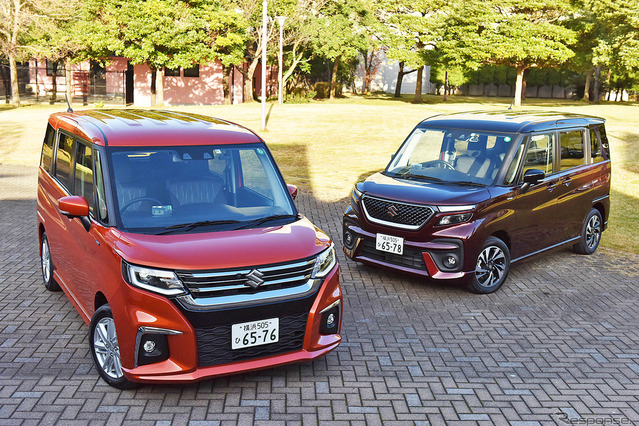 スズキ ソリオ（左）とソリオバンディット（右）新型