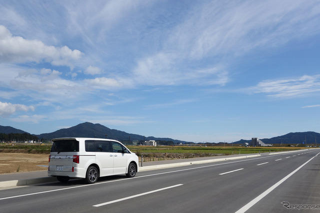 津波で甚大な被害を受けた陸前高田にて。