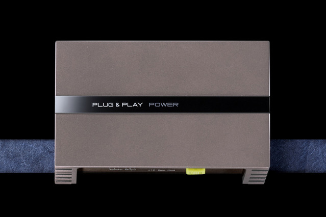 ブリッジ接続が可能な「D級2chパワーアンプ」の一例（プラグ アンド プレイ・PLUG&PLAY POWER）。