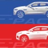 ジャガー E-PACE（下）と F-PACE（上）
