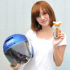 透明樹脂OKなので、ヘルメットシールドにコーティングすることも可能。ライダーにもうれしい