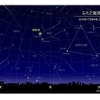 2015年12月中旬22時頃の東京の星空の「ふたご座流星群」 (c) 国立天文台天文情報センター