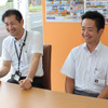 『千葉スバル自動車株式会社成田店』のチーフカーライフアドバイザー・木嶋 亮さん（左）と、カーライフアドバイザー・田川敦士さん。