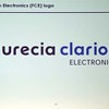 新たな事業部門名「Faurecia calarion Electronics」のロゴマーク