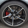 トヨタ スープラ RZのリアホイール。タイヤはミシュランのパイロットスーパースポーツ。BMW認定の☆印が刻印されていた。