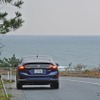 島根・出雲の国引きの浜にて。