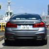 BMW 523d M Sportのテールエンド。