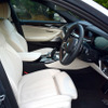 BMW 523d M Sportのフロントシートまわり。座面長含め、豊富な調整機能を有する。