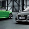 アウディ RS3スポーツバック（左）とRS3セダン