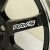 ロゴなどを切削する“RAYS ADVANCED MACHINING TECHNOLOGY（通称：A.M.T. ）”