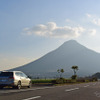 本土最南端の火山、開聞岳に向けて走る。