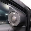 ツイーターはこのようにドアミア-裏にパネルを作り込んでスマートにビルトインしている。角度も計算されサウンド面も万全。