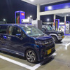 九州に入り、門司のガソリンスタンドで東京出発後2回目の給油。1回目は奈良の天理だった。