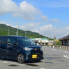 ダイハツ ムーブカスタム RS ハイパーSAIII。道の駅筆書きの里幸田にて記念撮影。
