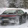 ポルシェ 911 改良新型プロトタイプ（スクープ写真）