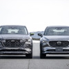 マツダ CX-60 プロトタイプ（左）とCX-5（右）
