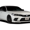 BLITZ CIVIC HYBRID FL4 Front Lip Spoiler ※写真はボディ色と黑で塗り分け塗装して取り付けた一例です