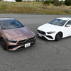 メルセデスベンツ A220d（左）とA180セダン（右）