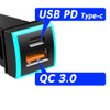 PD+QC3.0　2USBポート【K-USB01-T3B】