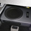 シート下にはブラムのパワードサブウーファー・MSP25Pをインストール。スペースをムダにしない取り付けとなった。