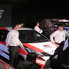 トヨタの若手ラリースト育成計画の選抜選手、新井大輝（左）と勝田貴元（右）。中央の車両は全日本ラリー選手権参戦車両。