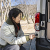 外部給電のある場所では接続することで車内の快適性が大幅にアップする
