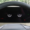 エンジンをオンにすると、メーターディスプレイにもデリカミニの眼のアニメーションが