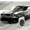 トヨタ ランドクルーザーFJのデザインスケッチ