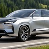 トヨタの新型3列SUV、予想CGデジタルアウターミラー仕様
