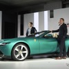 フェラーリ・ジャパンのロマニエッロ社長（向かって右）とフェラーリ本社のメッジョリン氏