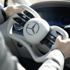 メルセデスベンツ EQS 改良新型、ステア・バイ・ワイヤをドイツ量産車で初搭載…プロトタイプの写真公開 画像