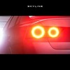 日産 スカイライン 次期型のティザーイメージ