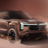 三菱 パジェロ 新型のエクステリアデザインスケッチ