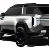 三菱 パジェロ 新型のエクステリアデザインスケッチ
