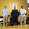 向かって左からステランティスジャパンの黒川部長、フィアットのロンゴ氏、ステランティスジャパンの成田社長