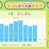 記録した得点をグラフ化