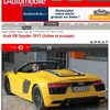 新型 アウディ R8 スパイダーをスクープした『automobile magazine』