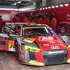 富士でのSUPER GT公式テスト参加中の#21 アウディR8 LMS。